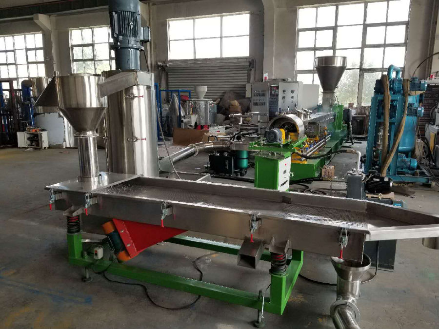 PE、PP填充Baso4、Caso4透明造粒生產(chǎn)機(jī)組